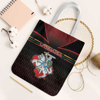 Lithuania Tote Bag Knight In Armor With Map - Wonder Print Shop
