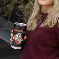 Personalized Lithuania Tumbler Cup Knight In Armor With Map - Wonder Print Shop