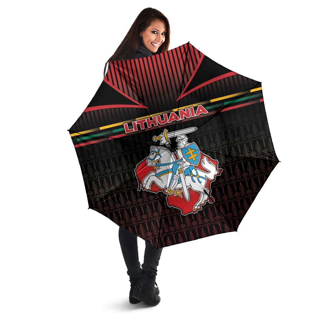 Lithuania Umbrella Knight In Armor With Map - Wonder Print Shop