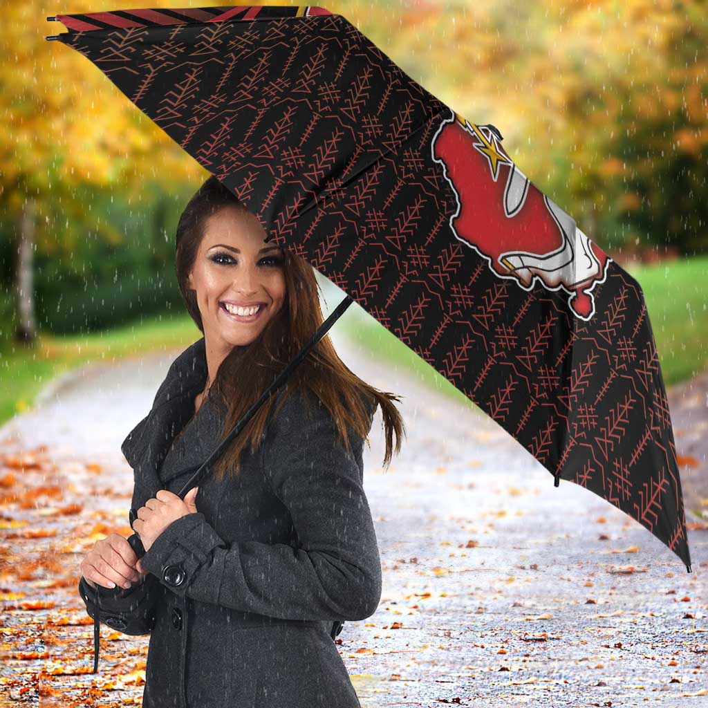 Lithuania Umbrella Knight In Armor With Map - Wonder Print Shop