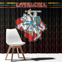 Lithuania Window Curtain Knight In Armor With Map - Wonder Print Shop