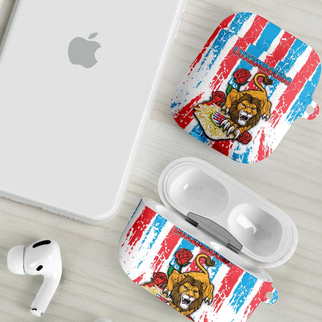 Luxembourg AirPods Case Red Lion With Coat Of Arms - Wonder Print Shop