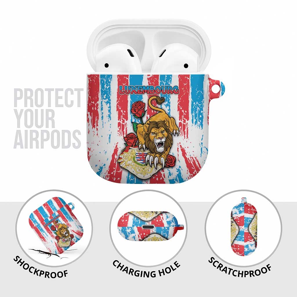 Luxembourg AirPods Case Red Lion With Coat Of Arms - Wonder Print Shop