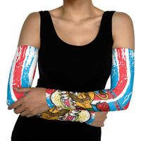 Luxembourg Arm Sleeves Red Lion With Coat Of Arms - Wonder Print Shop