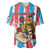 Personalized Luxembourg Baseball Jersey Red Lion With Coat Of Arms - Wonder Print Shop