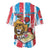 Personalized Luxembourg Baseball Jersey Red Lion With Coat Of Arms - Wonder Print Shop
