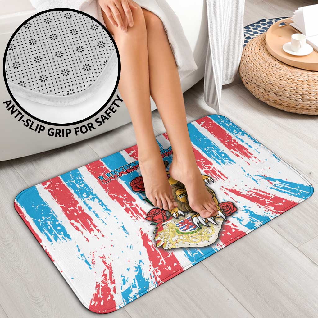 Luxembourg Bathroom Set Red Lion With Coat Of Arms - Wonder Print Shop