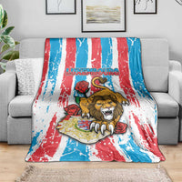 Luxembourg Blanket Red Lion With Coat Of Arms - Wonder Print Shop