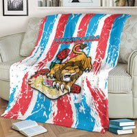 Luxembourg Blanket Red Lion With Coat Of Arms - Wonder Print Shop