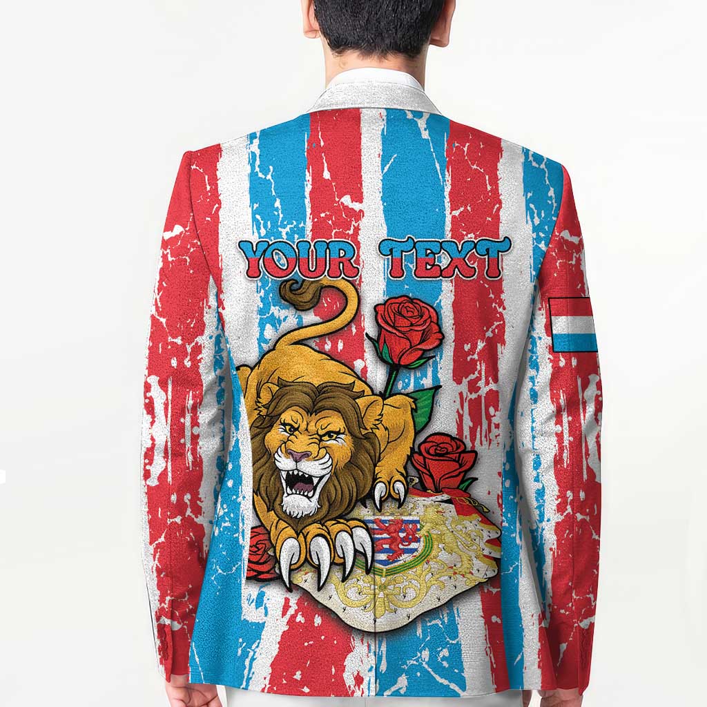 Personalized Luxembourg Blazer Red Lion With Coat Of Arms - Wonder Print Shop