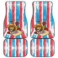 Luxembourg Car Mats Red Lion With Coat Of Arms - Wonder Print Shop