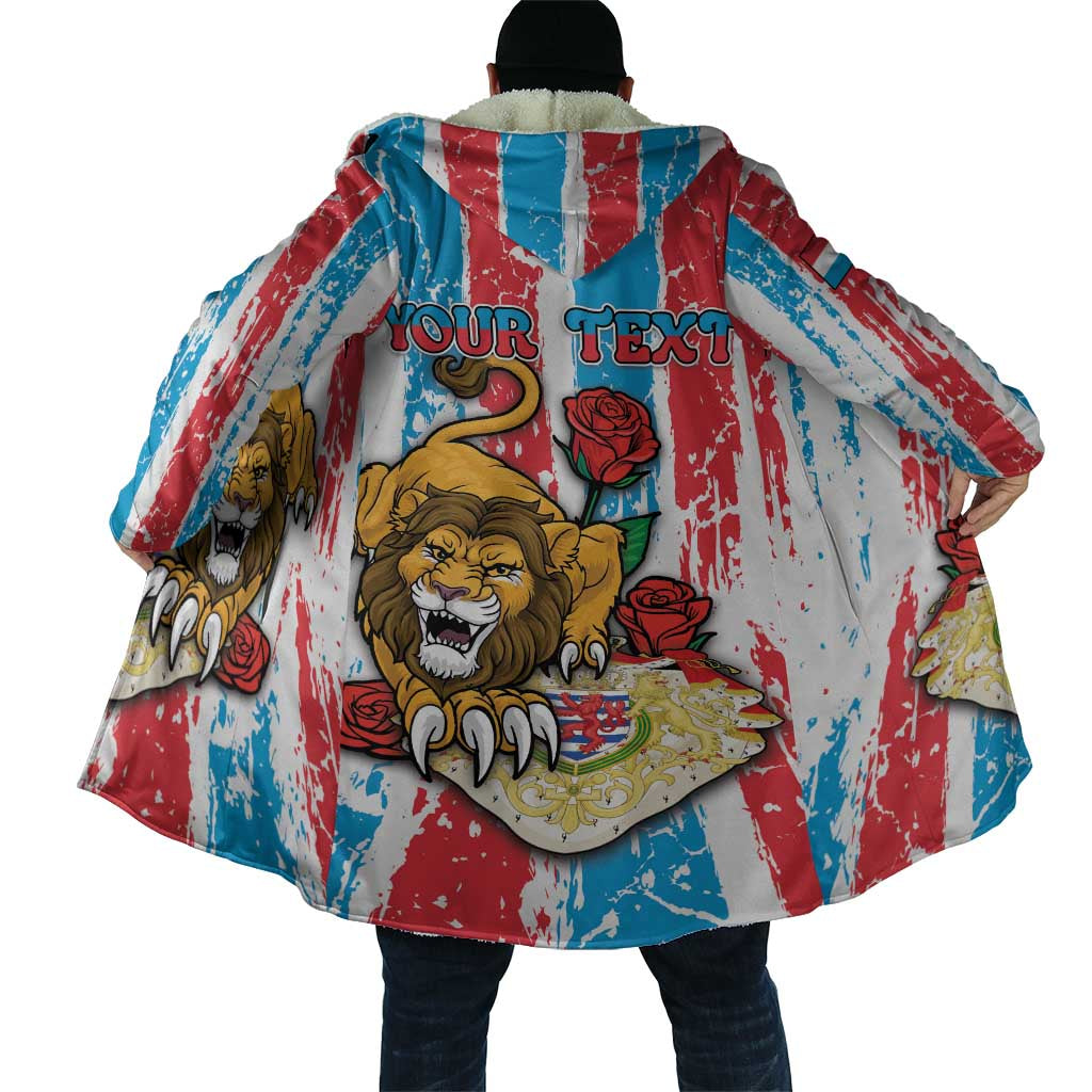 Personalized Luxembourg Cloak Red Lion With Coat Of Arms - Wonder Print Shop