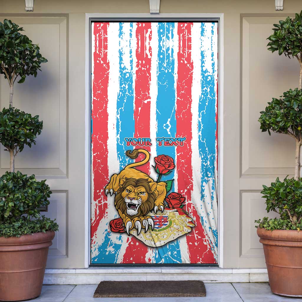 Luxembourg Door Cover Red Lion With Coat Of Arms - Wonder Print Shop