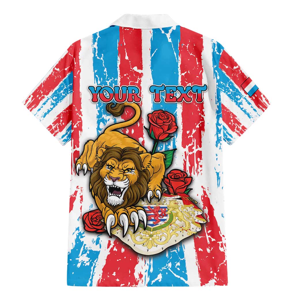 Personalized Luxembourg Family Matching Mermaid Dress and Hawaiian Shirt Red Lion With Coat Of Arms - Wonder Print Shop