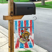 Luxembourg Garden Flag Red Lion With Coat Of Arms - Wonder Print Shop