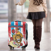 Luxembourg Luggage Cover Red Lion With Coat Of Arms - Wonder Print Shop