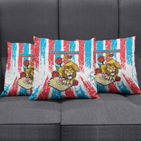 Luxembourg Pillow Cover Red Lion With Coat Of Arms - Wonder Print Shop