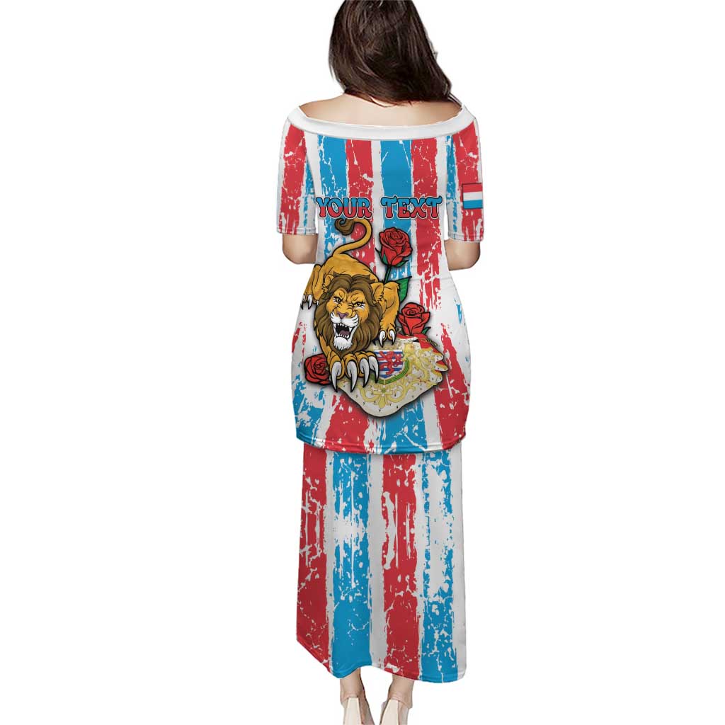 Personalized Luxembourg Puletasi Red Lion With Coat Of Arms - Wonder Print Shop