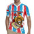 Personalized Luxembourg Rugby Jersey Red Lion With Coat Of Arms - Wonder Print Shop