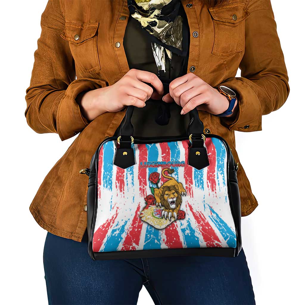 Luxembourg Shoulder Handbag Red Lion With Coat Of Arms - Wonder Print Shop