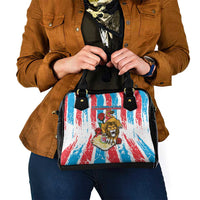 Luxembourg Shoulder Handbag Red Lion With Coat Of Arms - Wonder Print Shop