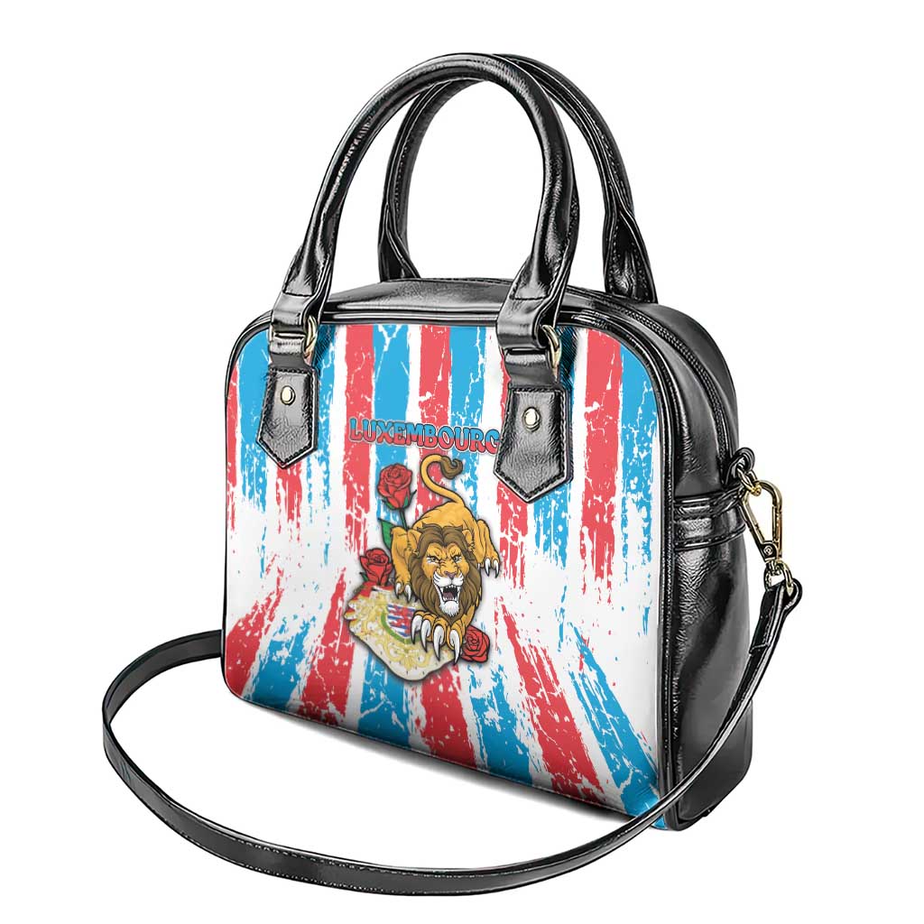 Luxembourg Shoulder Handbag Red Lion With Coat Of Arms - Wonder Print Shop