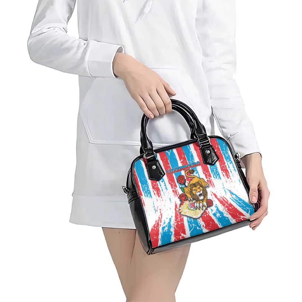 Luxembourg Shoulder Handbag Red Lion With Coat Of Arms - Wonder Print Shop