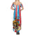 Personalized Luxembourg Summer Maxi Dress Red Lion With Coat Of Arms - Wonder Print Shop
