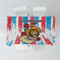 Luxembourg Tablecloth Red Lion With Coat Of Arms - Wonder Print Shop