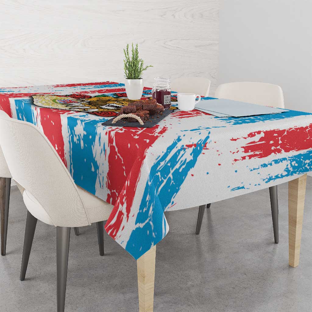 Luxembourg Tablecloth Red Lion With Coat Of Arms - Wonder Print Shop