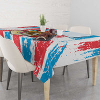 Luxembourg Tablecloth Red Lion With Coat Of Arms - Wonder Print Shop