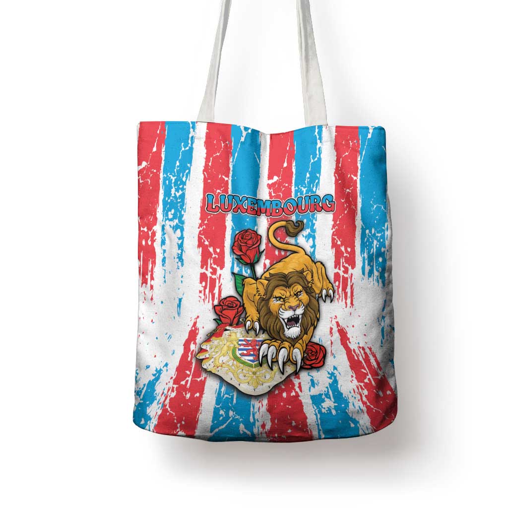Luxembourg Tote Bag Red Lion With Coat Of Arms - Wonder Print Shop