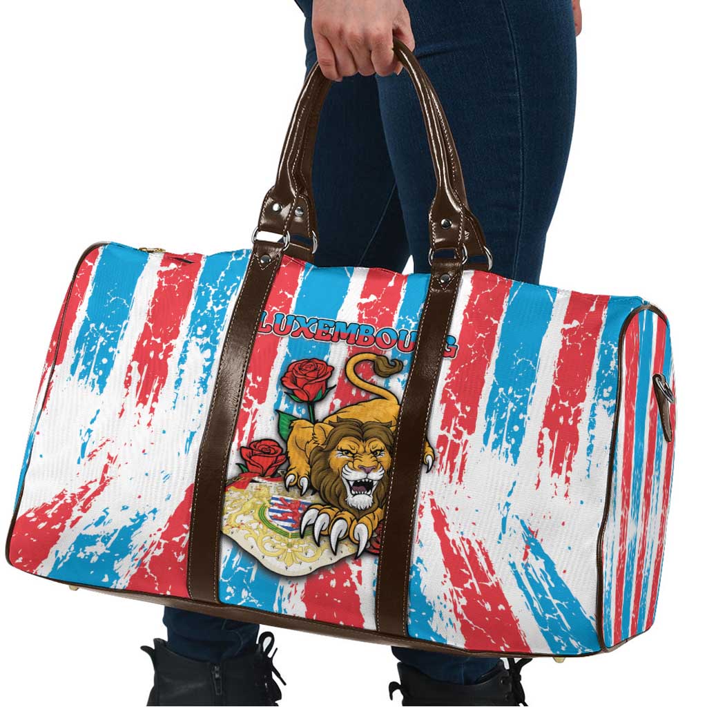 Luxembourg Travel Bag Red Lion With Coat Of Arms - Wonder Print Shop