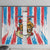 Luxembourg Window Curtain Red Lion With Coat Of Arms - Wonder Print Shop