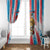 Luxembourg Window Curtain Red Lion With Coat Of Arms - Wonder Print Shop
