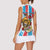 Personalized Luxembourg Women Sleeveless Polo Shirt Red Lion With Coat Of Arms - Wonder Print Shop