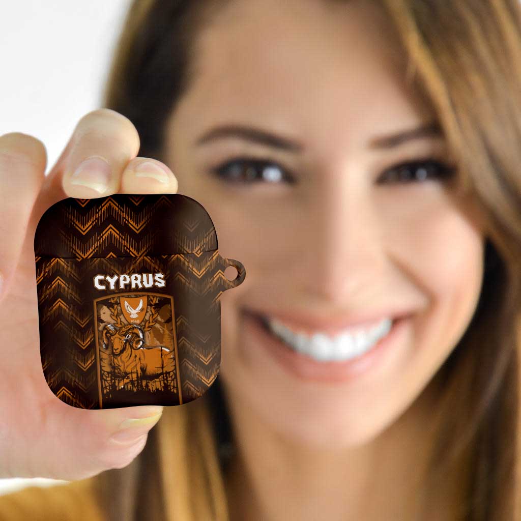 Cyprus AirPods Case The Cypriot Mouflon With Coat Of Arms - Wonder Print Shop
