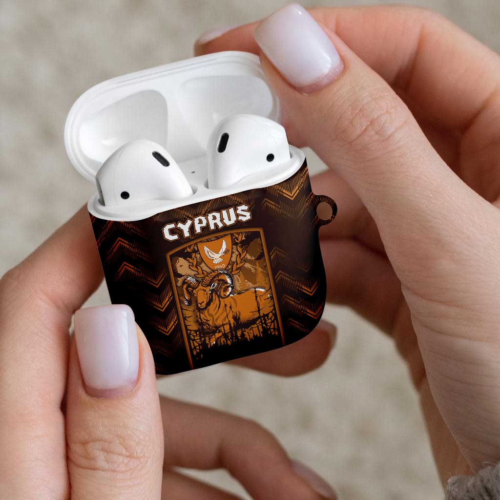 Cyprus AirPods Case The Cypriot Mouflon With Coat Of Arms - Wonder Print Shop