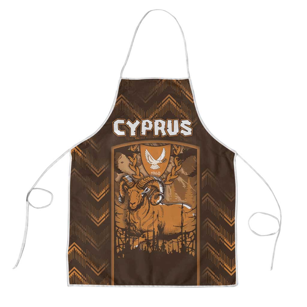 Cyprus Apron The Cypriot Mouflon With Coat Of Arms - Wonder Print Shop