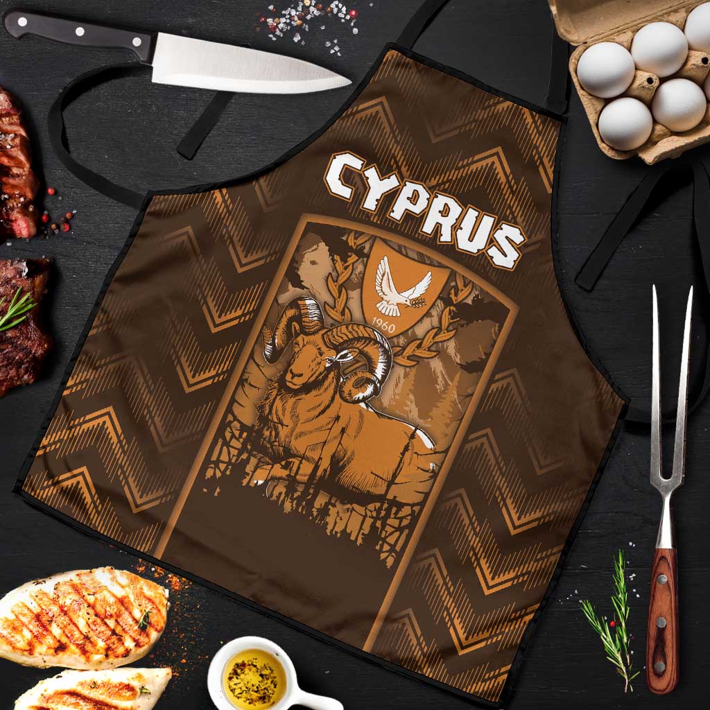 Cyprus Apron The Cypriot Mouflon With Coat Of Arms - Wonder Print Shop