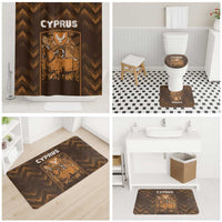 Cyprus Bathroom Set The Cypriot Mouflon With Coat Of Arms - Wonder Print Shop