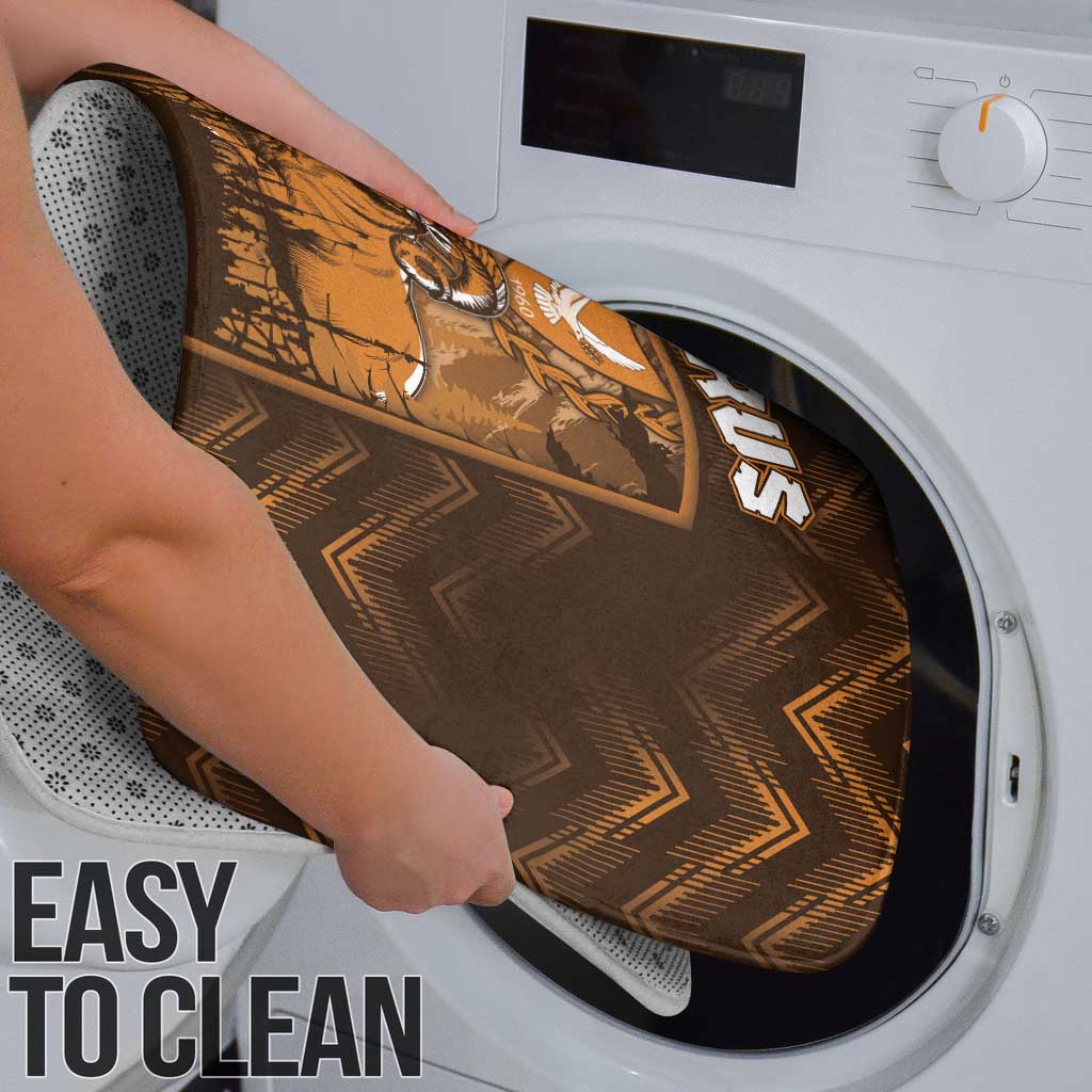 Cyprus Bathroom Set The Cypriot Mouflon With Coat Of Arms - Wonder Print Shop