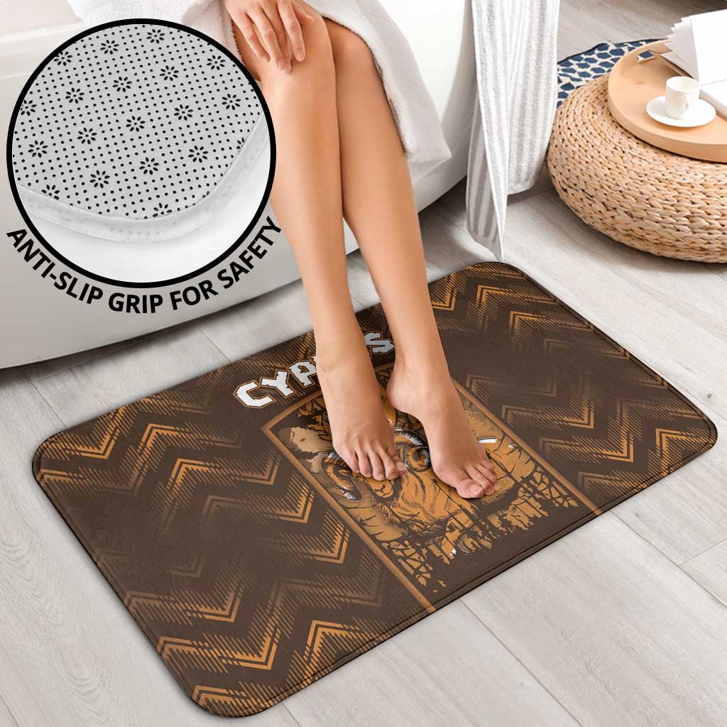 Cyprus Bathroom Set The Cypriot Mouflon With Coat Of Arms - Wonder Print Shop