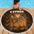 Cyprus Beach Blanket The Cypriot Mouflon With Coat Of Arms - Wonder Print Shop