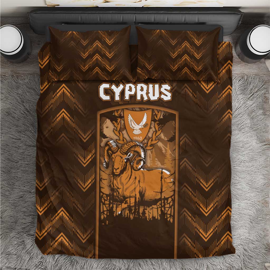 Cyprus Bedding Set The Cypriot Mouflon With Coat Of Arms - Wonder Print Shop