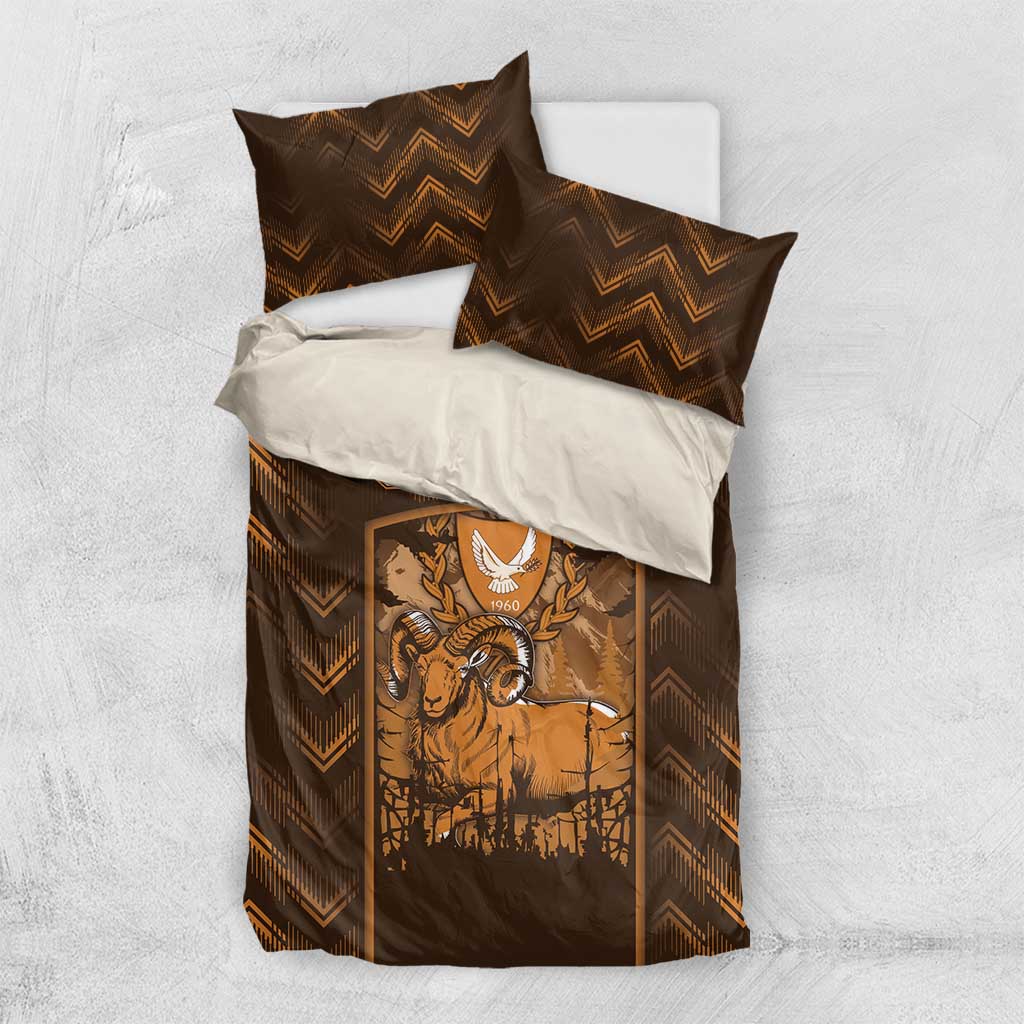 Cyprus Bedding Set The Cypriot Mouflon With Coat Of Arms - Wonder Print Shop