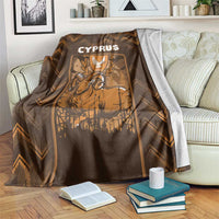 Cyprus Blanket The Cypriot Mouflon With Coat Of Arms - Wonder Print Shop