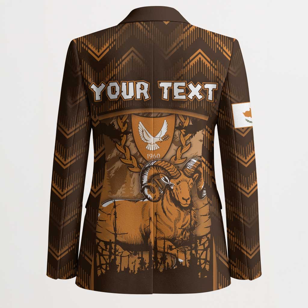 Personalized Cyprus Blazer The Cypriot Mouflon With Coat Of Arms - Wonder Print Shop