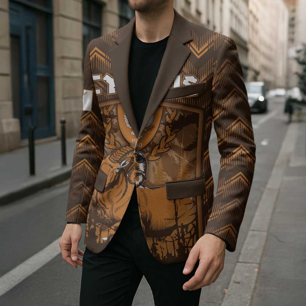 Personalized Cyprus Blazer The Cypriot Mouflon With Coat Of Arms - Wonder Print Shop