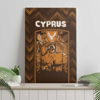 Cyprus Canvas Wall Art The Cypriot Mouflon With Coat Of Arms - Wonder Print Shop